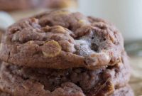 Chocolate Peanut Butter Marshmallow Pudding Cookies