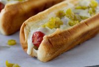 Southwestern Green Chile Hot Dogs