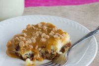 Salted Caramel Cookie Cheesecake Bars