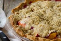 Raspberry Ripple Peach Pie