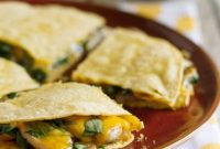 Savory Mushroom Spinach Quesadillas