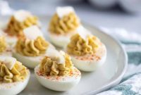 Ultimate Caesar Deviled Eggs