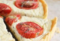 Rustic Polenta Crust Tomato Tart