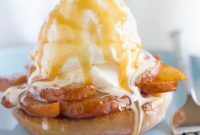 Sweet & Smoky Grilled Doughnut Pear Sundae