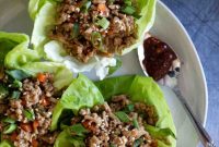 Zesty Chicken Lettuce Cups