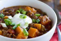 Hearty Butternut and Beef Chili
