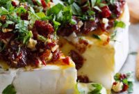 Gooey Baked Brie Featuring Sun-Dried Tomato Bliss
