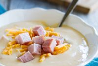 Ham and Cheese Cauliflower Bisque