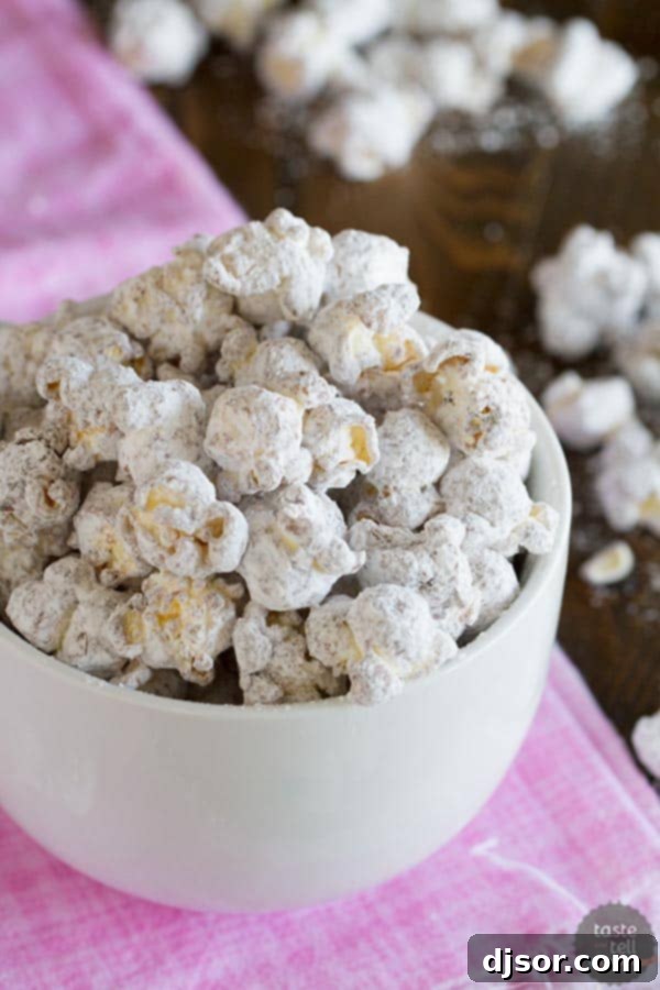 Peanut Butter Chocolate Snow Popcorn 1 featured 18984