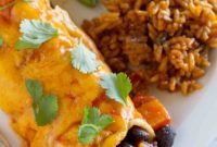 Sweet Potato and Black Bean Fiesta Enchiladas