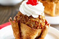 Cinnamon Sugar Fried Ice Cream Bowls