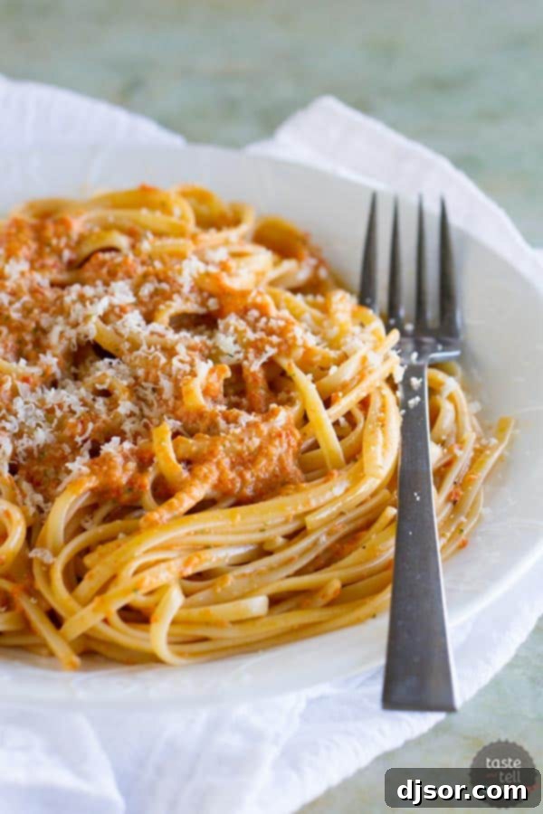 Savoring Patsy's Italian Cookbook Our Take on Roasted Red Pepper Pesto Linguine 1 featured 20219