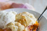 Coconut Kissed Peach Cobbler
