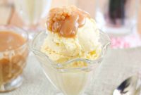 Gourmet Sweet Corn Ice Cream with Salted Caramel Ribbons