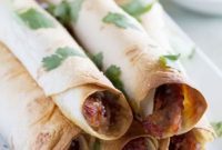 Tender Slow Cooker Sweet Pork Baked Taquitos