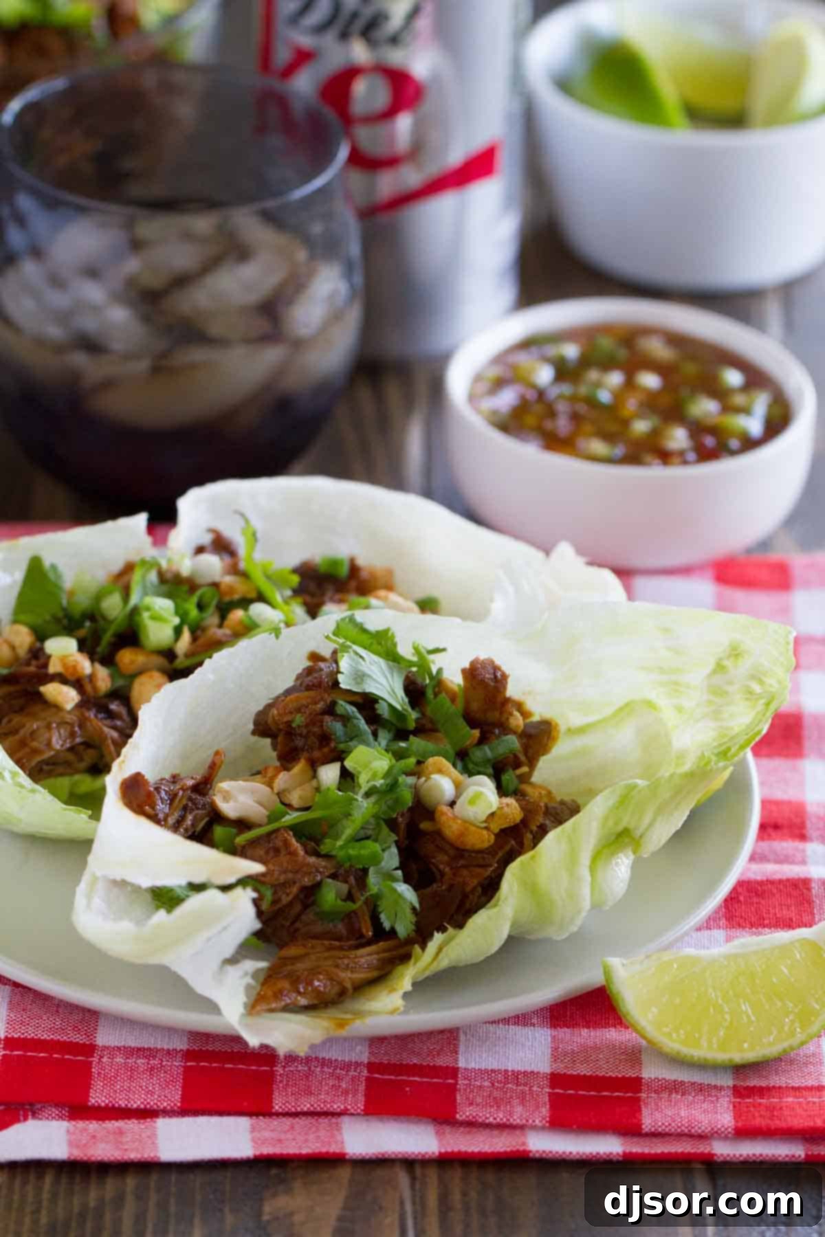 Smoky BBQ Pork Lettuce Cups 1 featured 22364