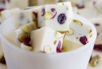 Velvety Cranberry Pistachio Fudge