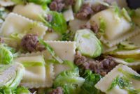 Effortless Sausage and Brussels Sprout Ravioli