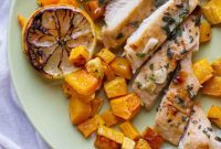 Zesty Lemon Chicken with Roasted Butternut