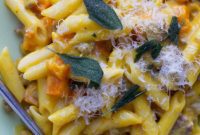 Butternut Squash Sausage Penne