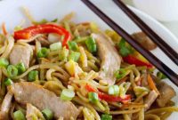 Wok-Tossed Pork and Egg Noodles