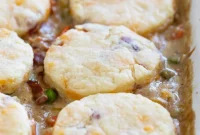 Bacon Biscuit Chicken Pot Pie