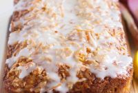 Zesty Glazed Coconut Banana Loaf