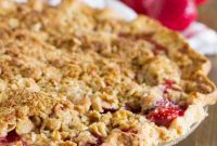 Summertime Strawberry Crumble Pie