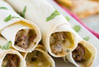 Crispy Baked Shredded Beef Taquitos