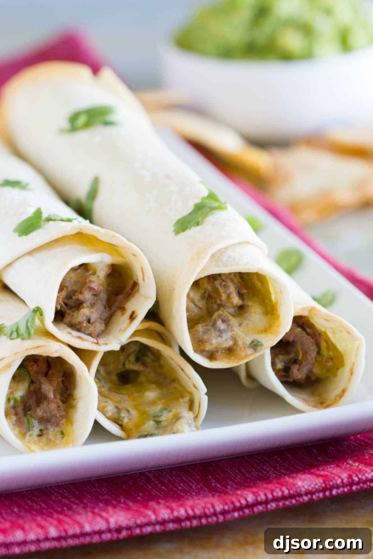 Crispy Baked Shredded Beef Taquitos 1 featured 25111