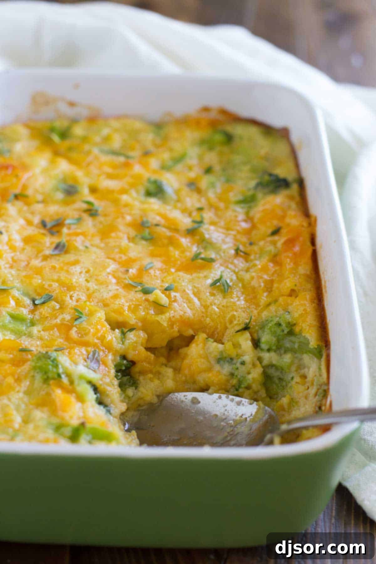 Creamy Corn and Broccoli Bake 1 featured 25901