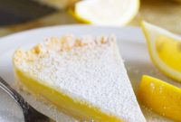Zesty Lemon Shortbread Tart