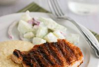 Smoky BBQ Pork Chops with Creamy Cheddar Grits