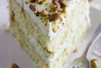 Pudding-Infused Pistachio Cake