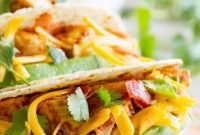 Stacked Chicken Bacon Avocado Tacos