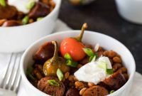 Hearty Slow Cooker Sausage and Beans