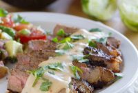 Zesty Mexican Steaks with Creamy Chile Queso