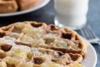 Gingerbread Waffles with Zesty Lemon Drizzle