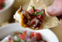 Seven Layer Chili Dog Fiesta Dip