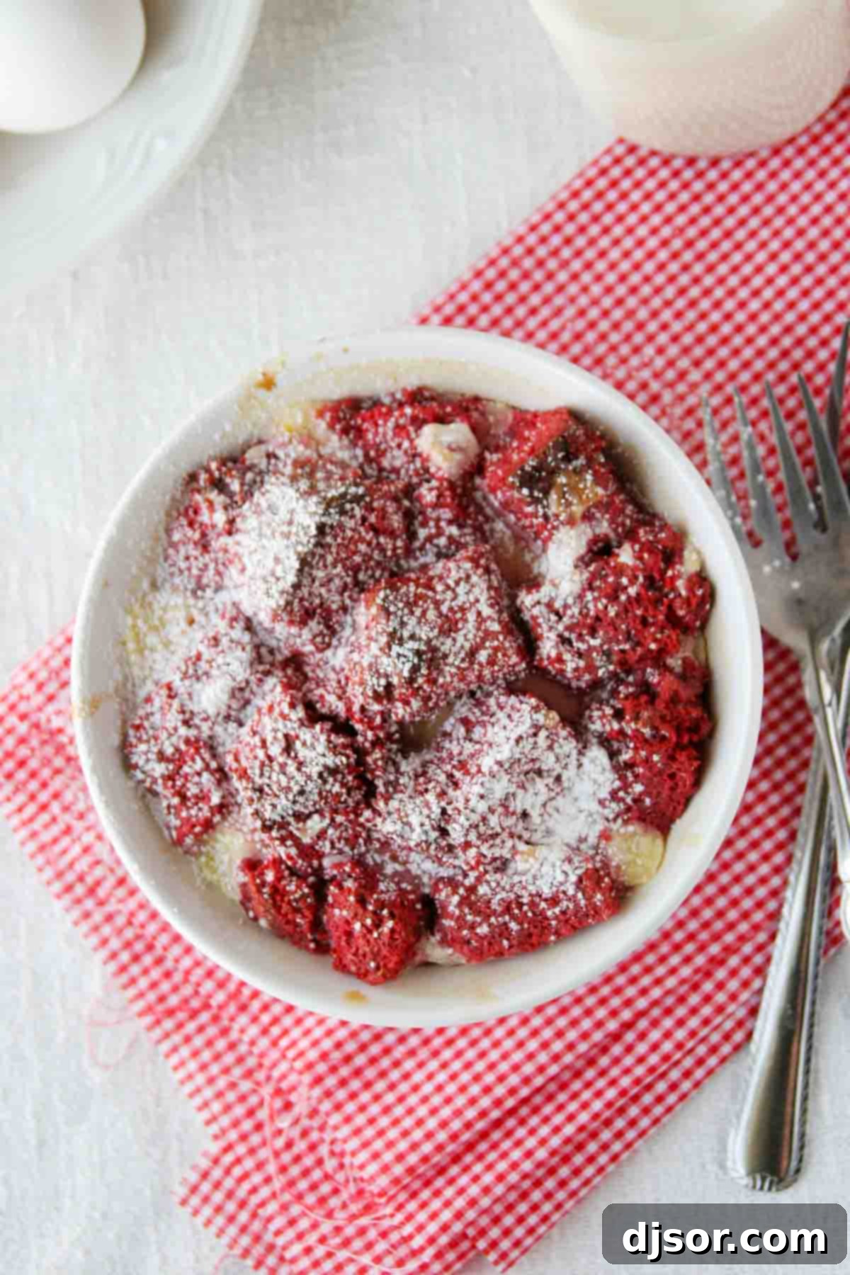 Decadent Red Velvet Bread Pudding 1 featured 3744