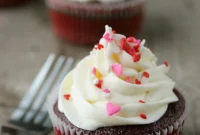 Naturally Red Velvet Cupcakes with White Chocolate Frosting