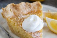 Sun-Kissed Lemon Custard Pie