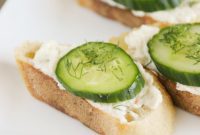Crisp Cucumber Dill Toasts