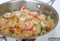 Lemon Garlic Shrimp Orzo Skillet