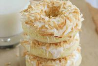 Tropical Baked Coconut Doughnuts