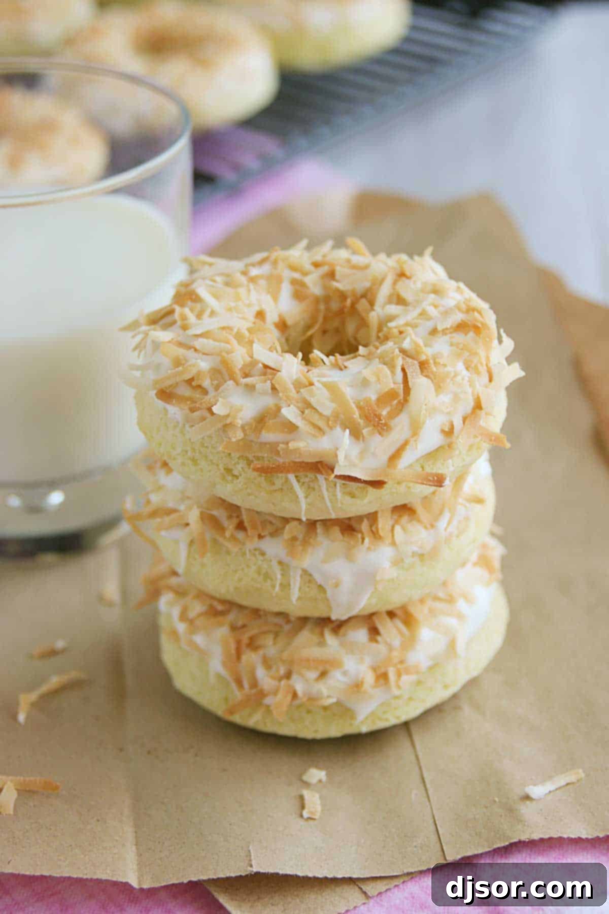 Tropical Baked Coconut Doughnuts 1 featured 5065
