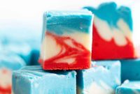 Festive 4th of July White Chocolate Fudge