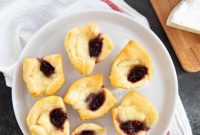 Raspberry Brie Crescent Puffs