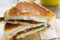 Ultimate Three Cheese Grilled Sandwich with Tomato