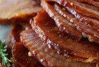 Effortless Slow Cooker Glazed Ham